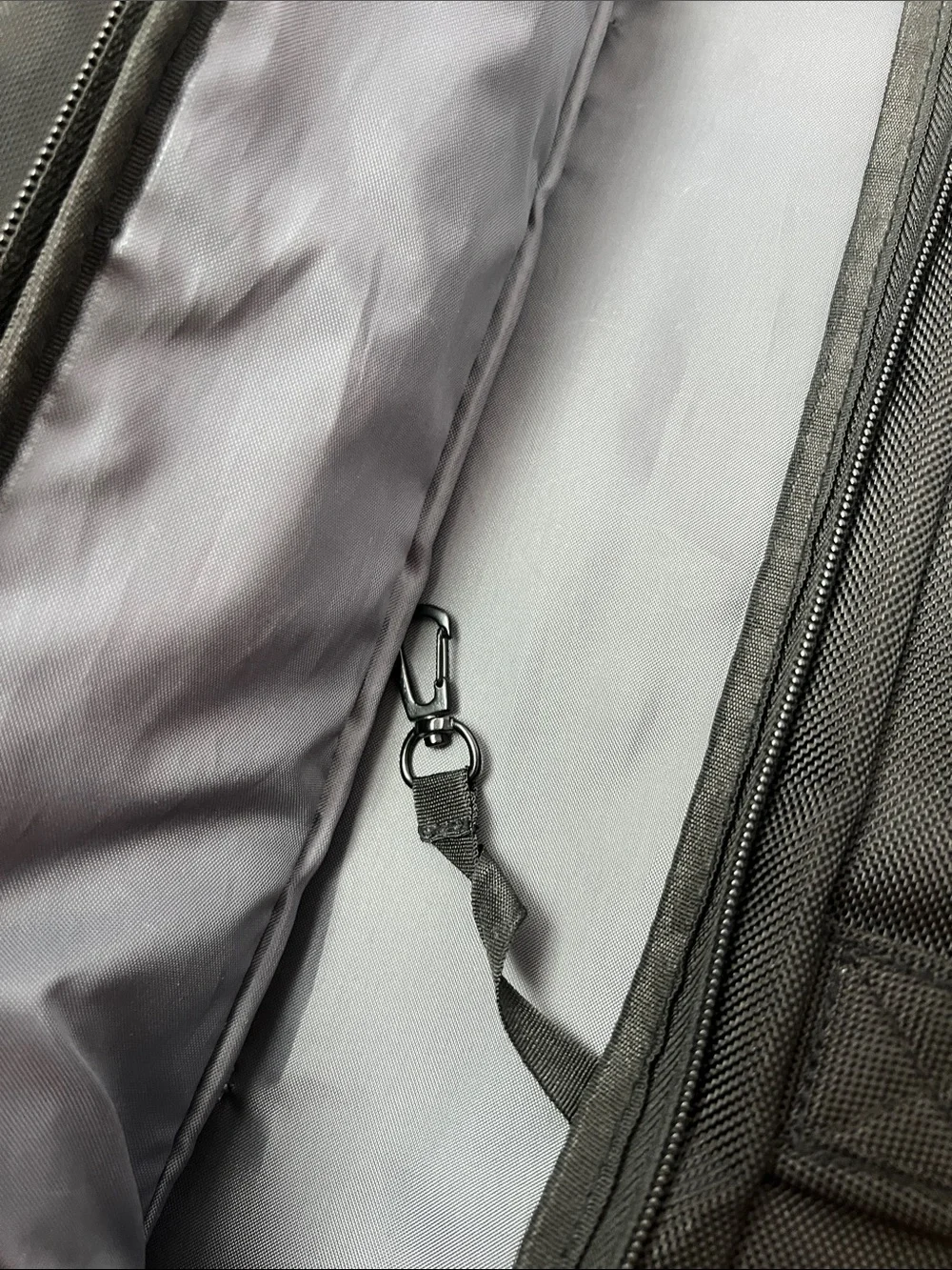 Black Men's Laptop Briefcase with Detachable Shoulder Strap